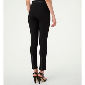 KARL LAGERFELD PARISCompression Skinny Leg Elastic Waist Zipper Detail Pull-On